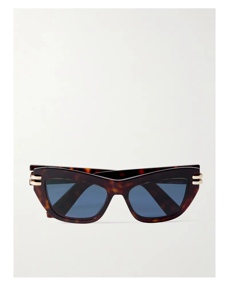 Dior Cdior B2u Cat-eye Tortoiseshell Acetate Sunglasses - Brown Brown