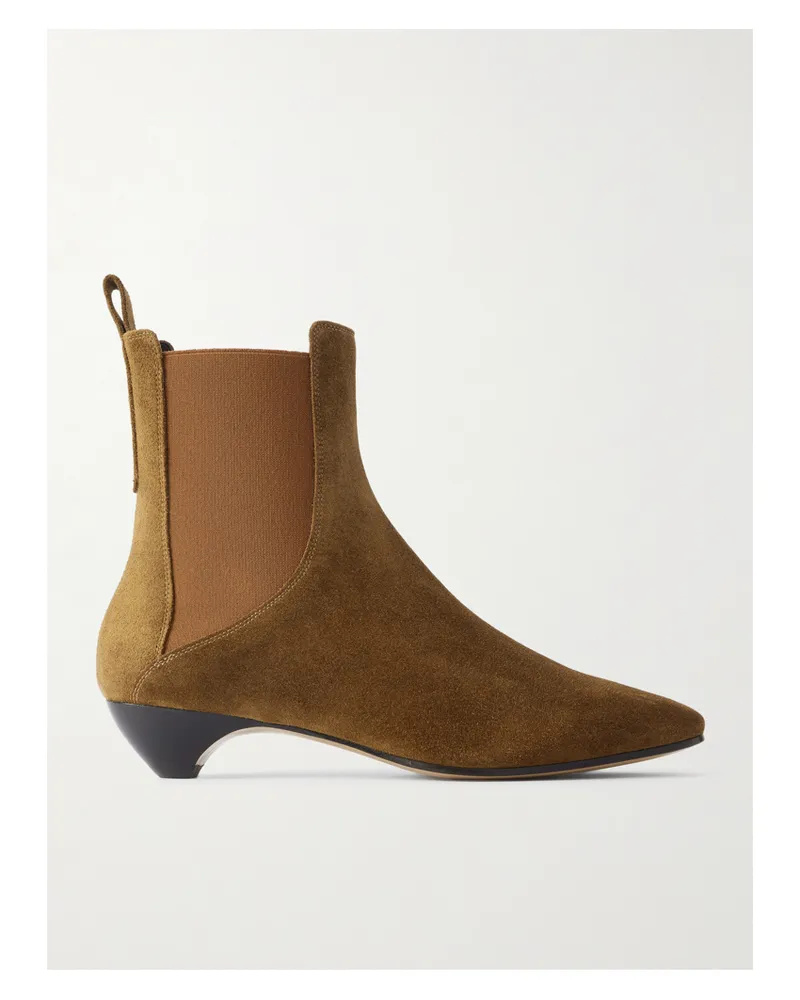 Le Monde Béryl Allegra Chelsea Boots Aus Veloursleder - Neutral Neutral