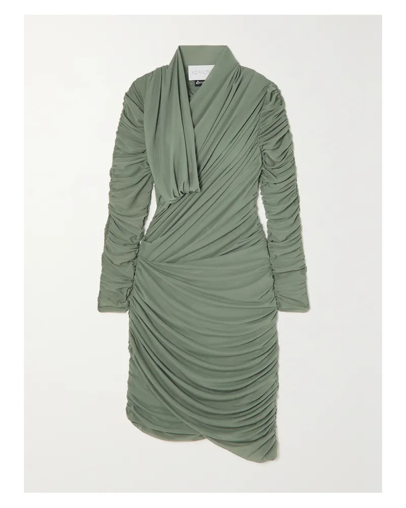 AZ FACTORY Ester Manas Minikleid Aus Stretch-tüll - Grün Grün