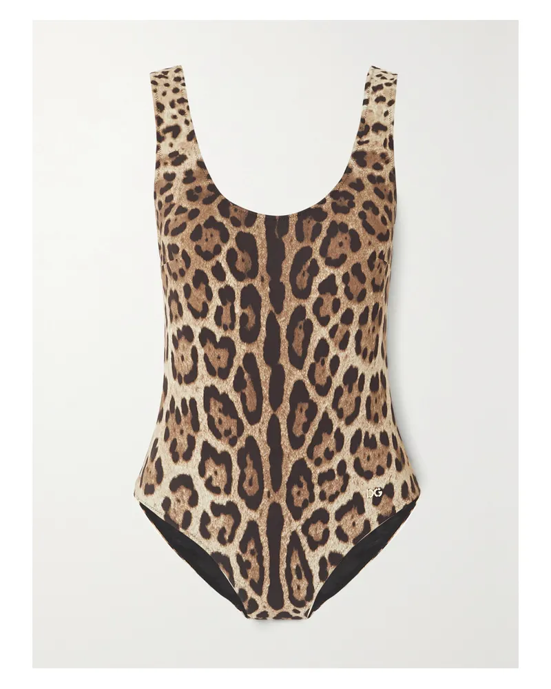 Dolce & Gabbana Leopard-print Swimsuit - Animal Print Animal