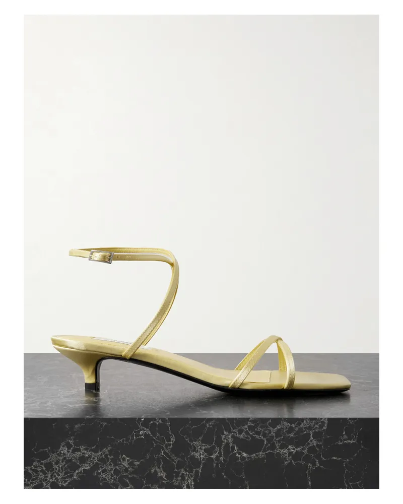 Totême Sandalen Aus Satin - Gelb Gelb