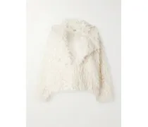 Soprano Oversized Plush Jacket - Neutrals