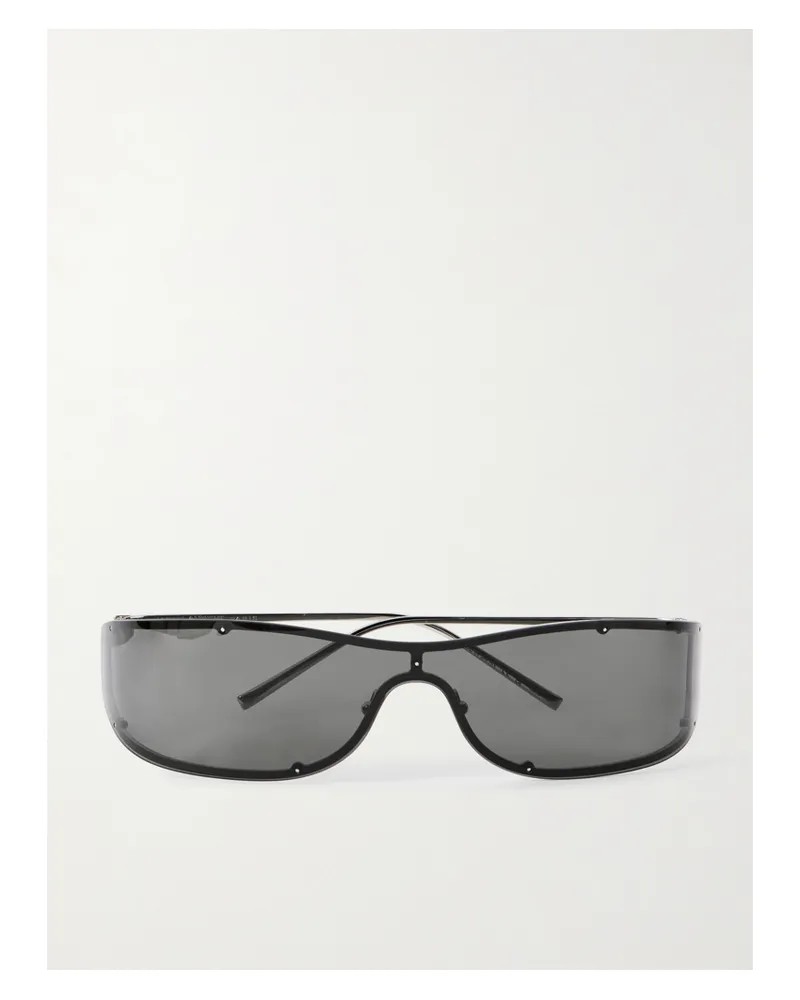 Saint Laurent D-frame Silver-tone Sunglasses Silver