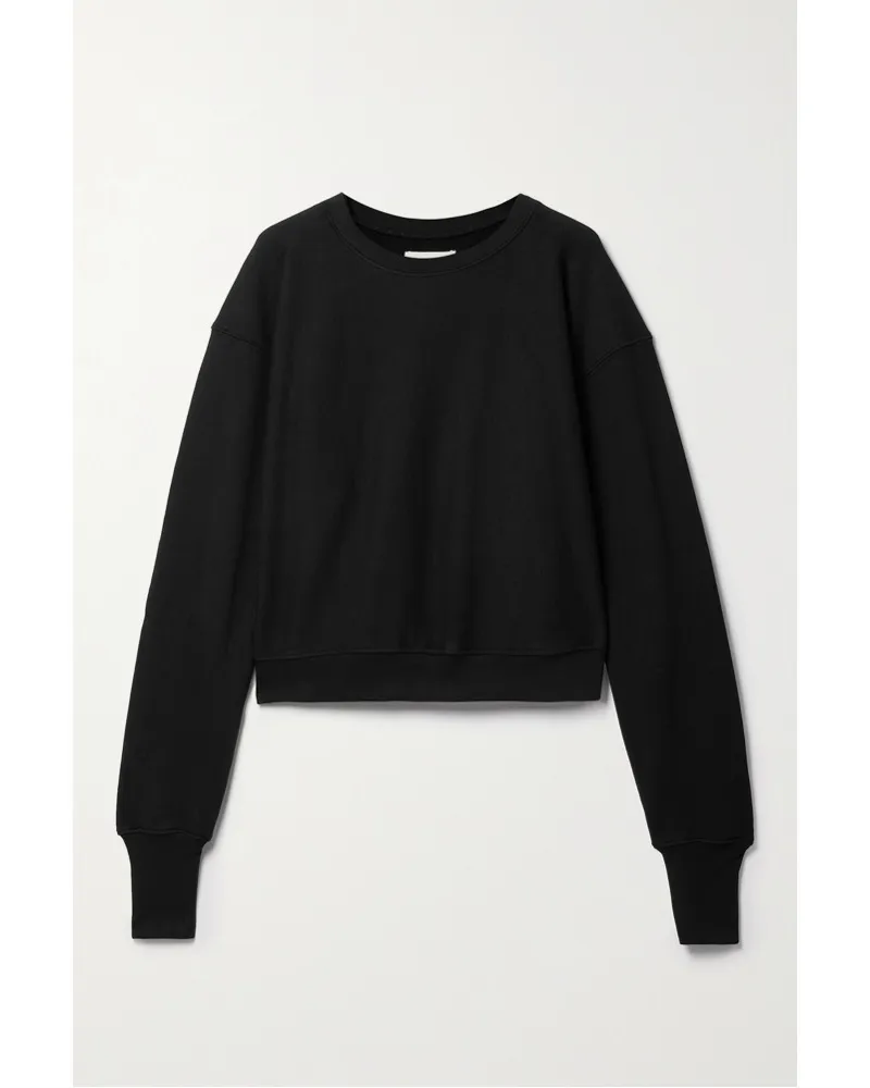 LES TIEN Ryder Sweatshirt aus Baumwoll-jersey Schwarz