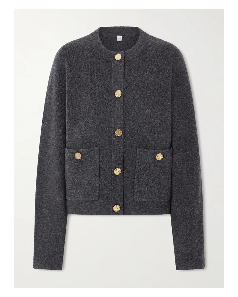 Totême Wool-blend Cardigan - Gray Gray