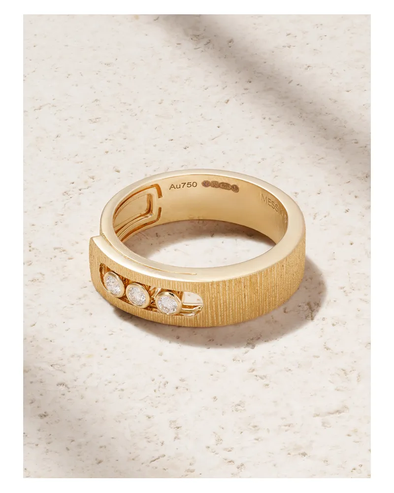 Messika Move Noa Ciselé Ring Aus 18 Karat Gold Mit Diamanten Gold