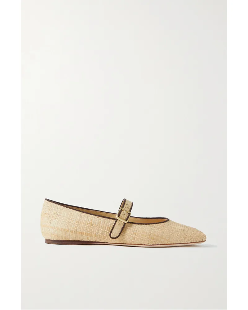 Loeffler Randall Ginger Mary-jane-ballerinas aus Raffiabast Neutral