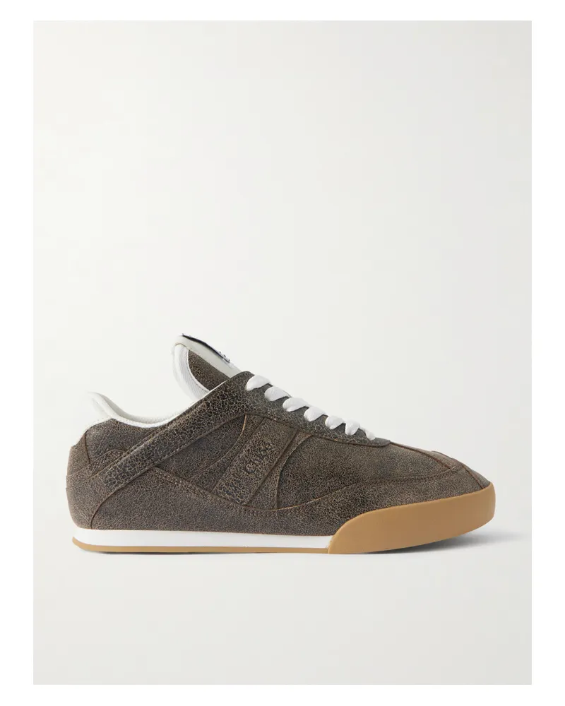 Chloé Kick Sneakers Aus Leder In Knitteroptik - Braun Braun