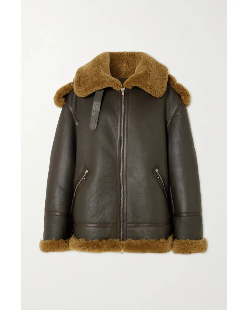 Burberry Jacke aus Shearling Braun