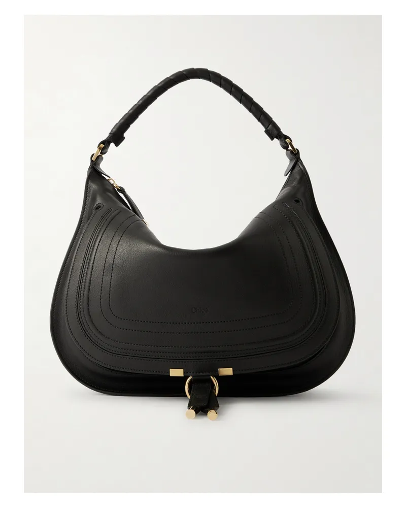 Chloé Marcie Tote Aus Leder - Schwarz Schwarz