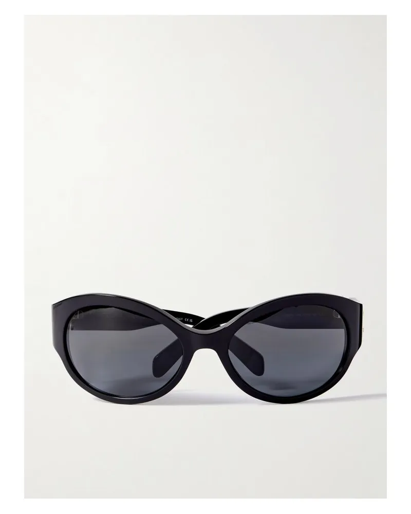 Celine Triomphe Oversized-sonnenbrille Mit Rundem Rahmen Aus Azetat - Schwarz Schwarz