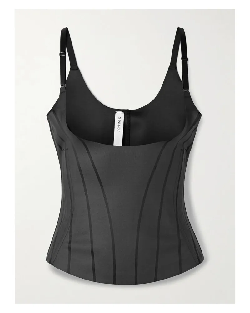 Spanx Spanxsupersculpt™ Totalcontour Top Mit Freiem Dekolleté - Schwarz Schwarz