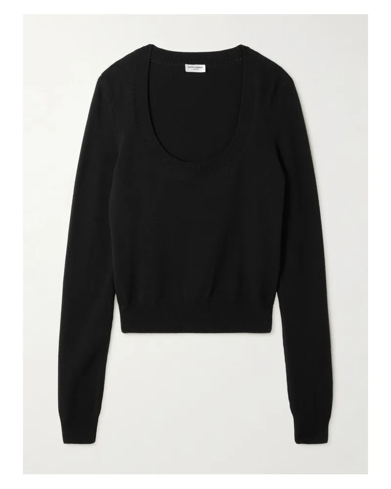 Saint Laurent Wollpullover - Schwarz Schwarz