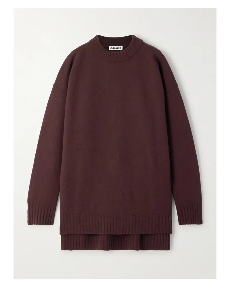 Jil Sander Oversized-wollpullover - Burgunder Burgunder