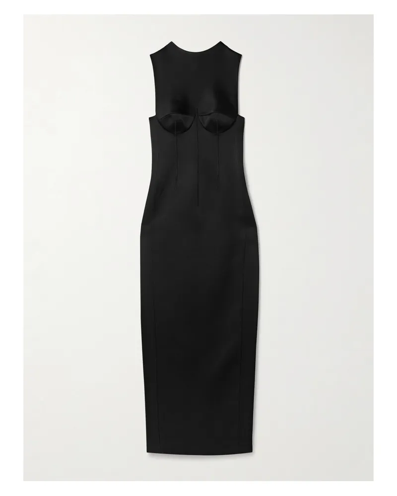 KHAITE Shoshanna Satin-crepe Gown - Black Black