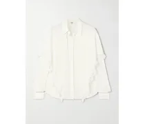 Chloé Mehrlagiges Hemd aus Crêpe De Chine aus Seide Weiß