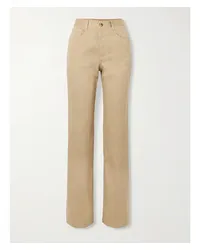 Saint Laurent Clyde Hoch Sitzende Jeans mit Geradem Bein Neutral