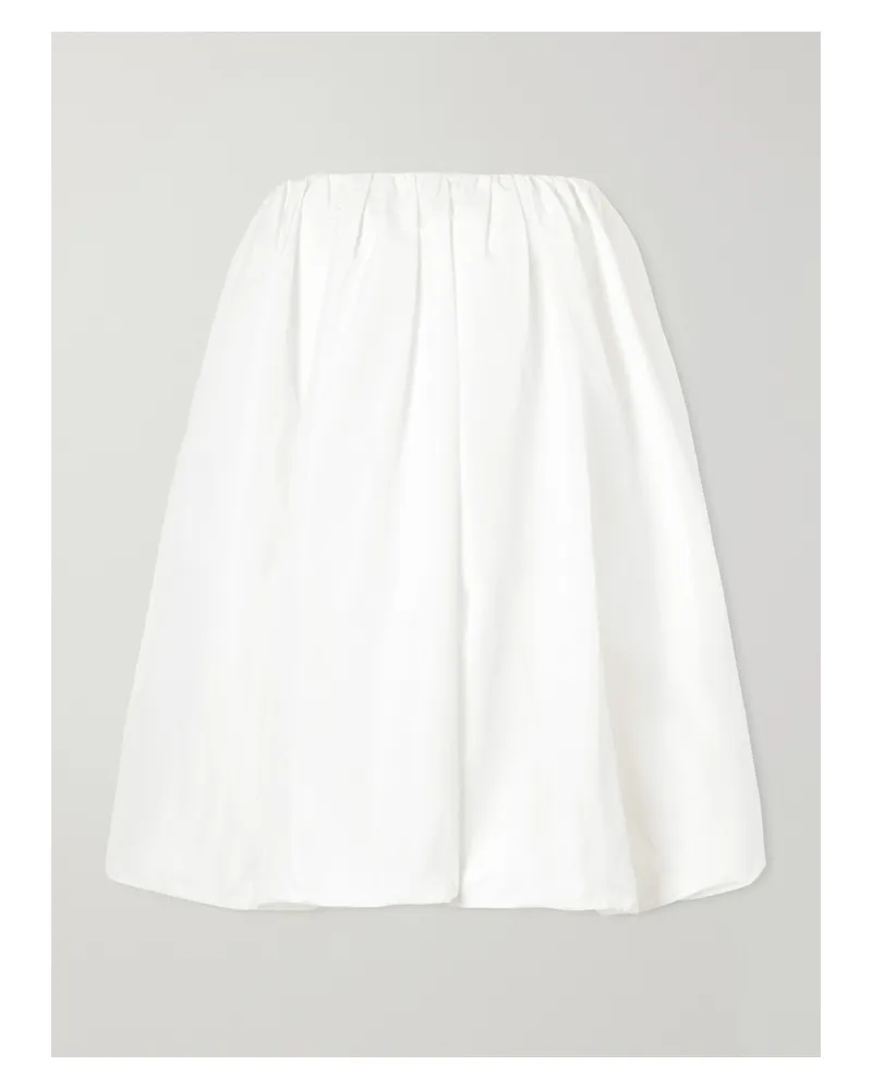 Patou Bloomer Faille Mini Dress - White White