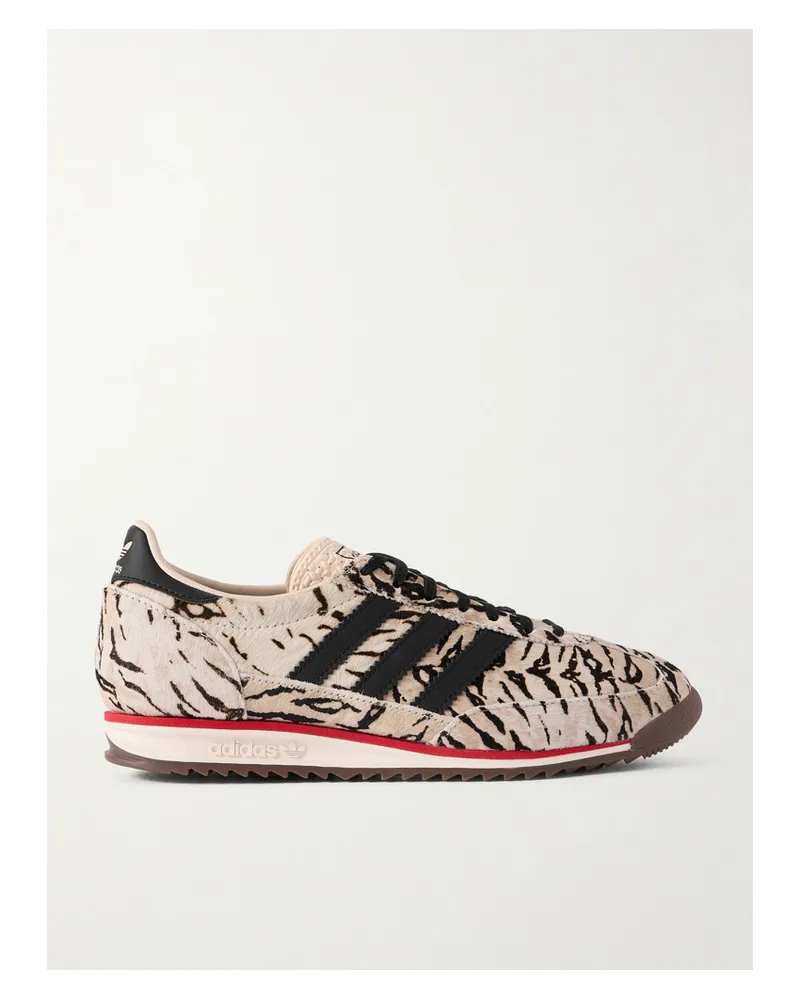 adidas Sl 72 Og Sneakers Aus Kalbshaar Mit Zebraprint Und Lederbesätzen - Animal-Print Animal-print
