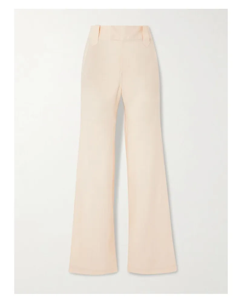 Johanna Ortiz Passage Poise Hose Mit Weitem Bein Aus Bioleinen - Ecru Ecru