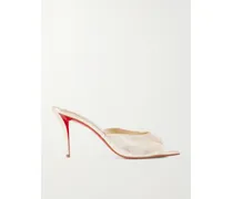 Miss Z 80 Metallic Leather Mules - Gold