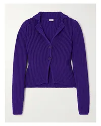 Loewe Cardigan In Rippstrick Lila