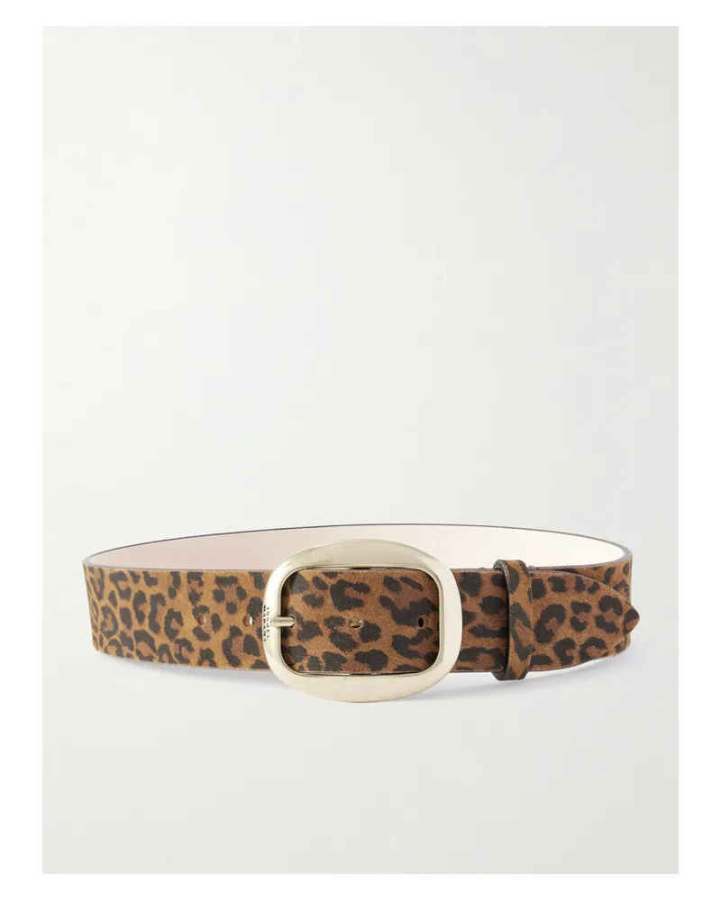 Isabel Marant Dara Gürtel Aus Veloursleder Mit Leopardenprint - Animal-Print Animal-print
