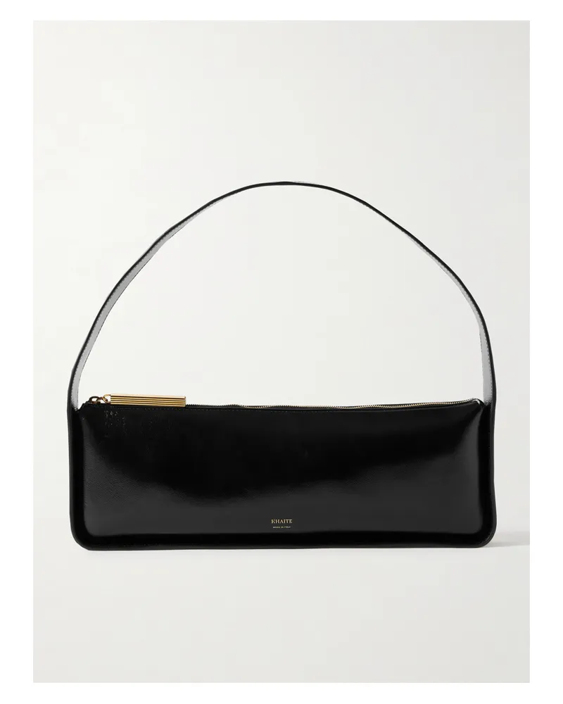 KHAITE Lori Leather Shoulder Bag - Black Black