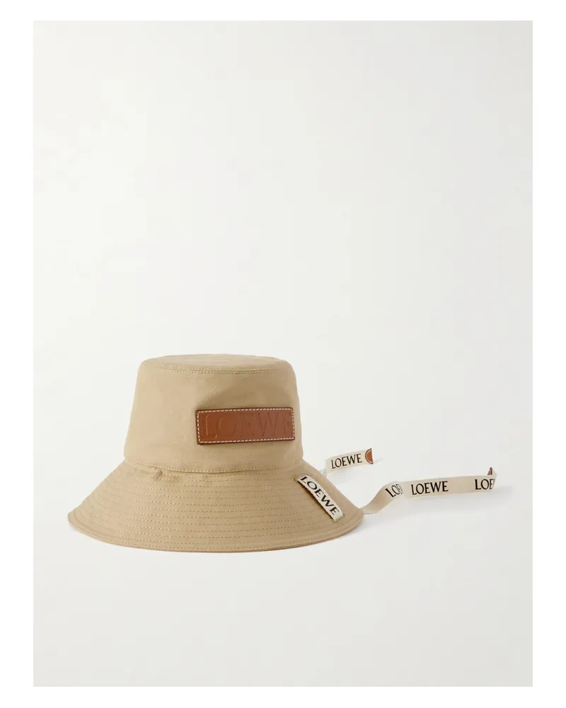 Loewe Paula's Ibiza Fischerhut aus Baumwoll-canvas Neutral