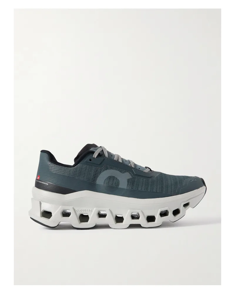 ON Cloudmonster Void Sneakers Aus Mesh Mit Gummibesätzen - Grau Grau