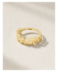 Yvonne Léon Je T'aime Ring aus 9 Karat  mit Diamanten Gold