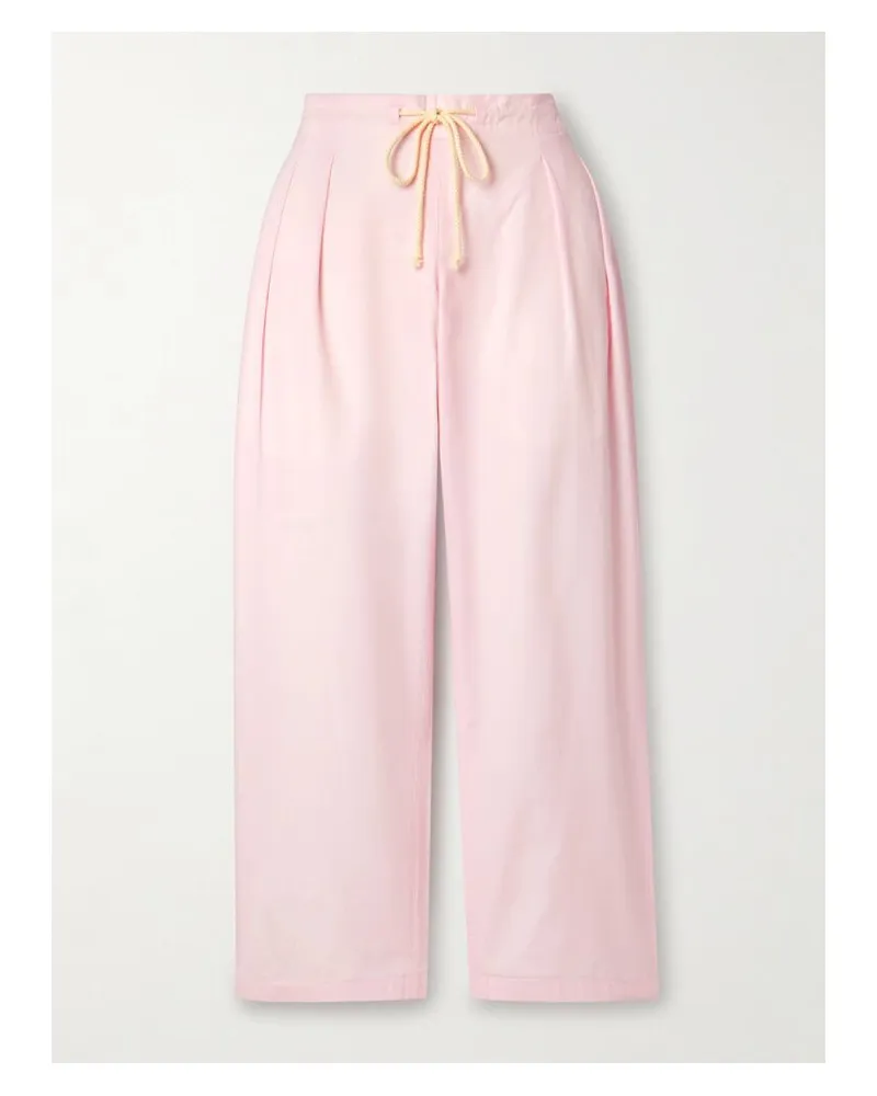 Maria Mcmanus Hose Aus Biobaumwollpopeline Mit Falten - Pink Pink
