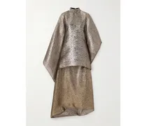 Dallas Asymmetrische Robe aus Lamé