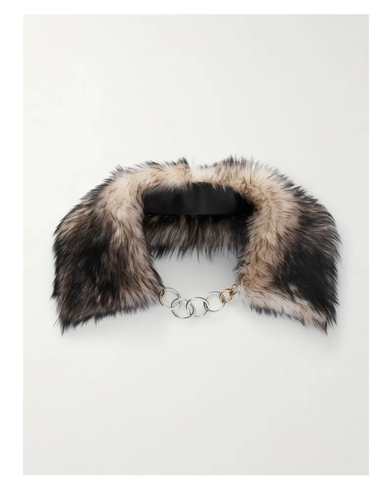 Jil Sander Kragen Aus Shearling Mit Verzierung - Braun Braun
