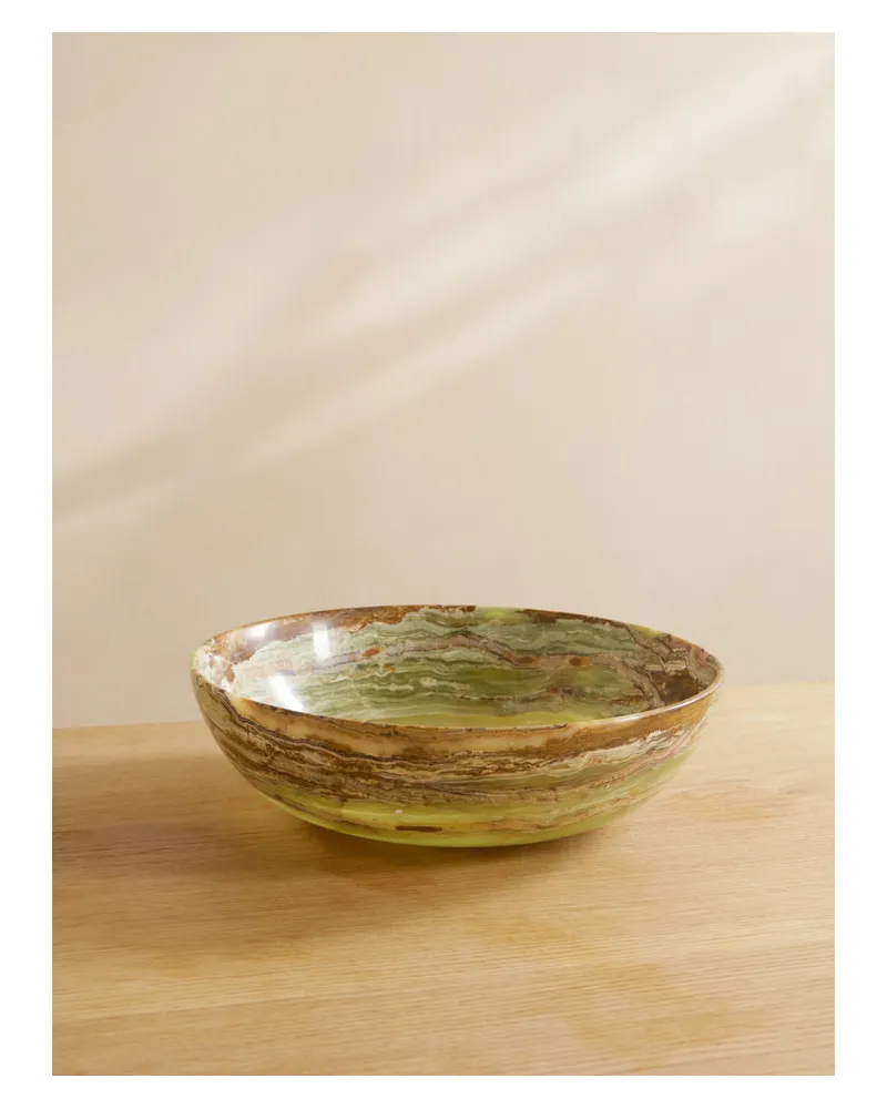 JIA JIA Large Onyx Bowl - Brown Brown