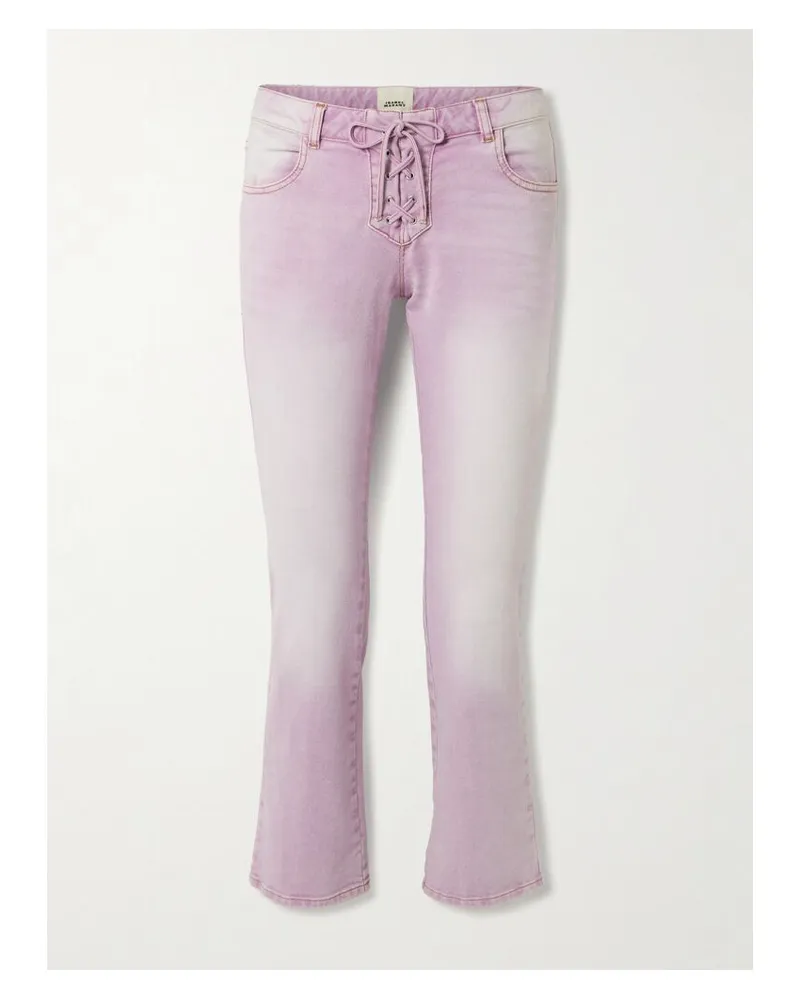 Isabel Marant Valen Schlagjeans Mit Schnürung - Pink Pink