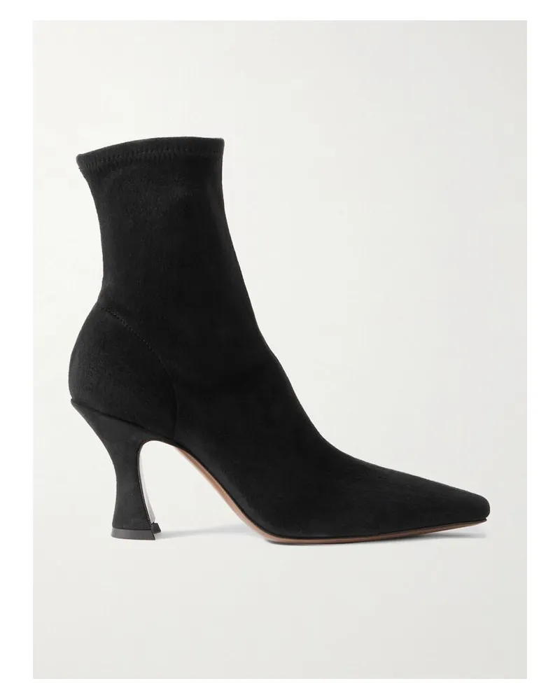 NEOUS Ran Ankle Boots Aus Stretch-veloursleder - Schwarz Schwarz