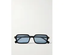 Selleria Sonnenbrille Mit Rechteckigem Rahmen Aus Azetat - Schwarz