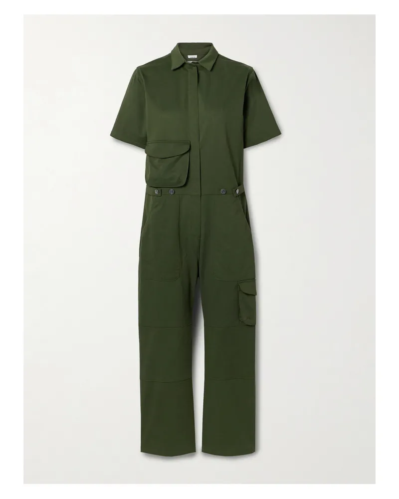 Rivet Utility Jetsetter Jumpsuit aus Twill Grün