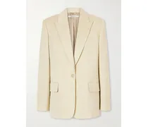 Oversized Twill Blazer - Neutrals