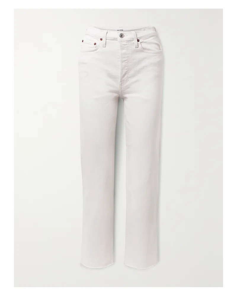 RE/DONE 70s Stove Pipe Jeans Mit Geradem Bein - Wollweiß Wollweiß