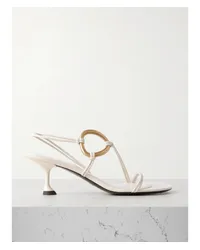 Proenza Schouler Hoop Slingback-sandalen aus Leder Weiß