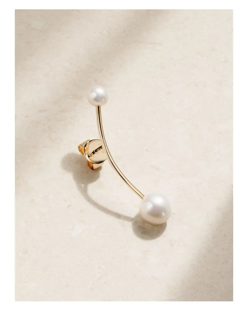 Sophie Bille Brahe Stella Eclipse Einzelner Ohrring Aus 18 Karat Gold Mit Perlen Gold