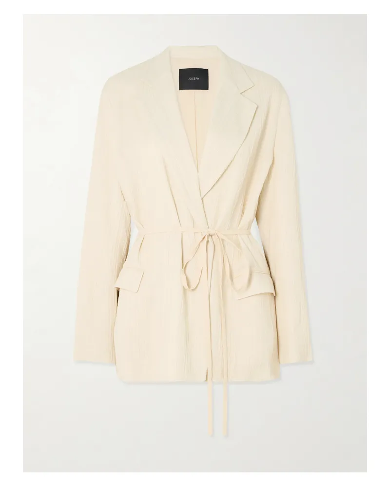 Joseph Gibellina Amelot Blazer Aus Jacquard Mit Bindegürtel - Creme Creme
