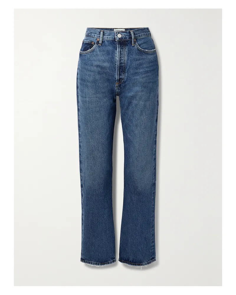 AGOLDE Net Sustain '90s Pinch Waist High-rise Straight-leg Organic Jeans - Blue Blue