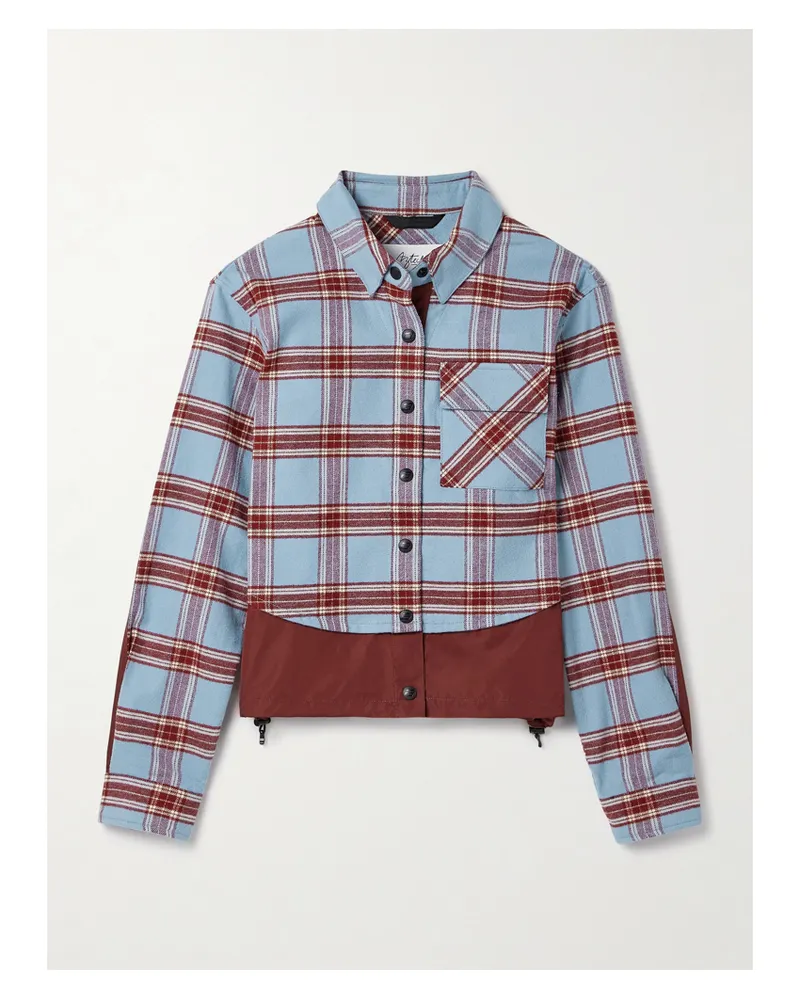 Aztech Mountain Loge Peak Hemd Aus Kariertem Baumwollflanell Mit Einsätzen Aus Shell - Mehrfarbig Mehrfarbig