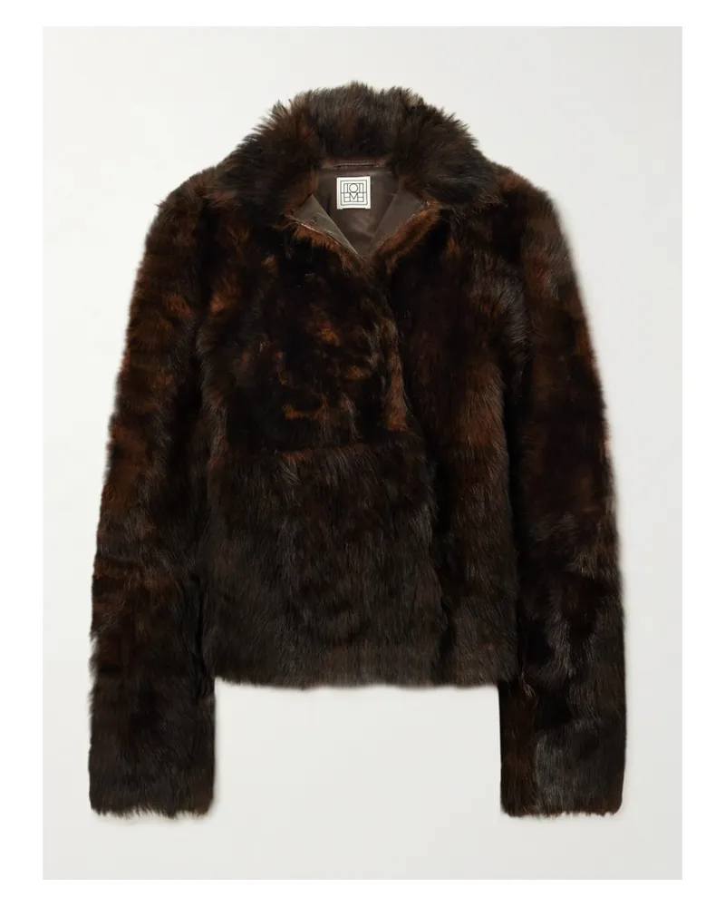 Totême Jacke Aus Shearling - Braun Braun