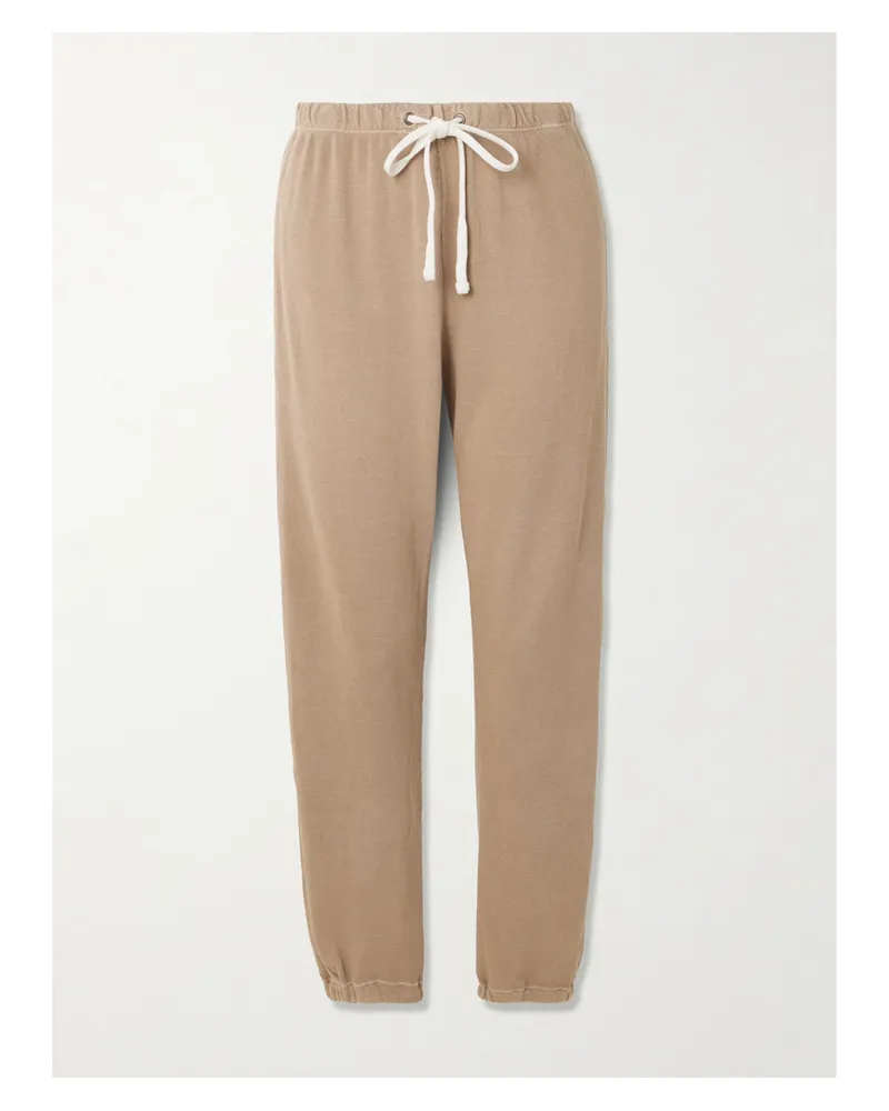 James Perse Cotton Slim-fit Track Pants - Brown Brown