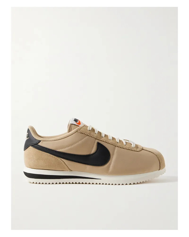 Nike Cortez Sneakers Aus Shell Mit Veloursleder- Und Lederbesätzen - Neutral Neutral