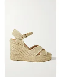 Castañer Bromelia 100 Espadrille-wedges aus Metallic-canvas Gold